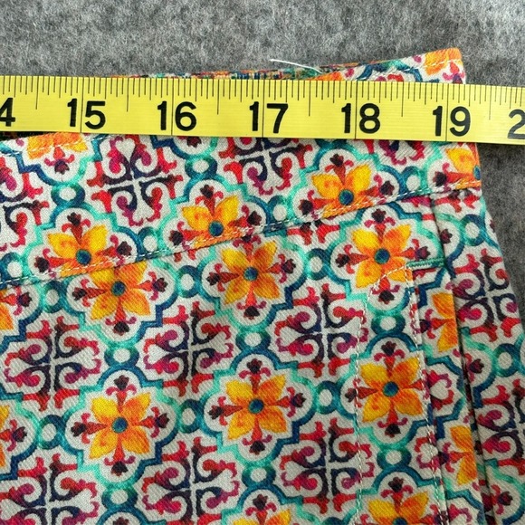 Robert Graham Linen Cotton Shorts Mens 38 Multicolor Floral Geometric 9" Inseam - Picture 8 of 9